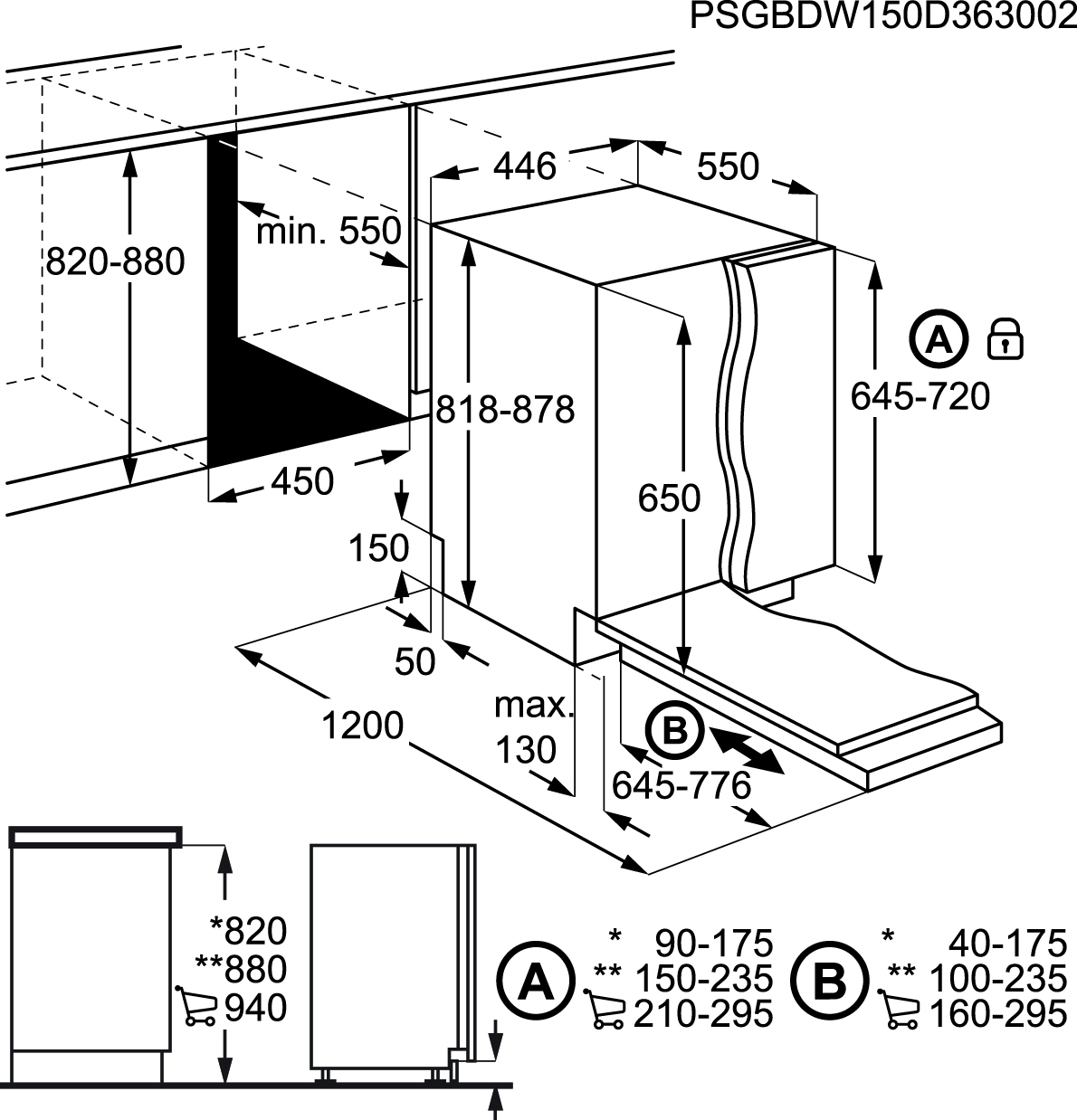 AEG F78420VI1P Fully built-in 9 place settings – image 3