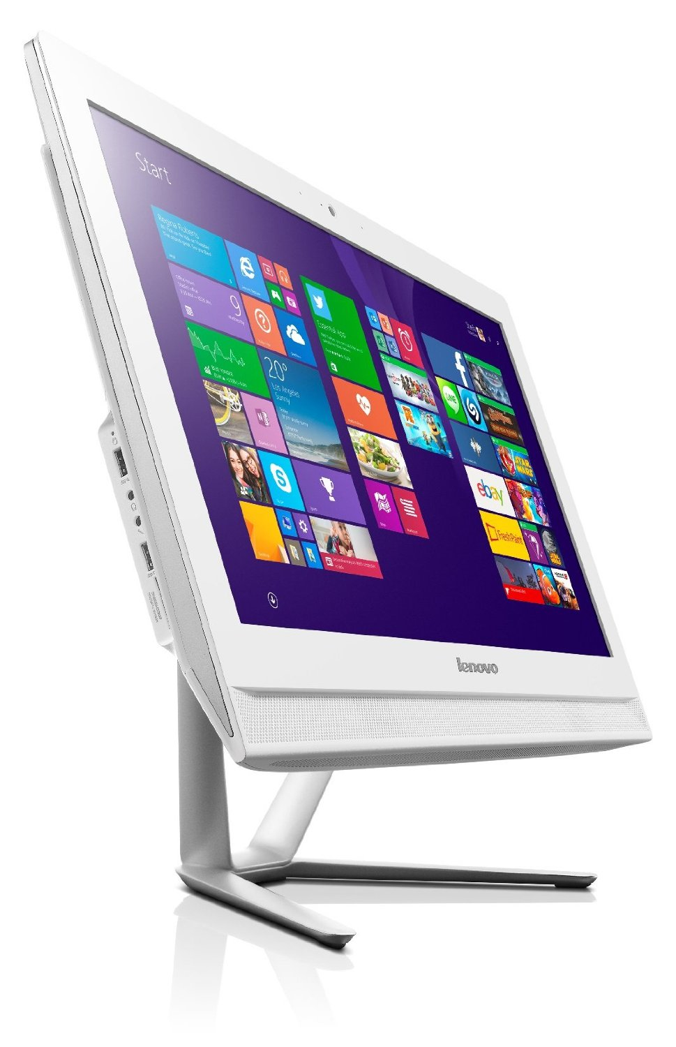 Lenovo IdeaCentre C40-30 Intel® Core™ i3 i3-5005U 54.6 cm (21.5″) 1920 x 1080 pixels All-in-One PC 6 GB DDR3L-SDRAM 2 TB HDD NVIDIA® GeForce® 820A Windows 10 Home White image 6