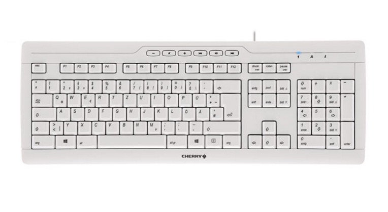 CHERRY STREAM 3.0 keyboard Office USB Swiss Grey