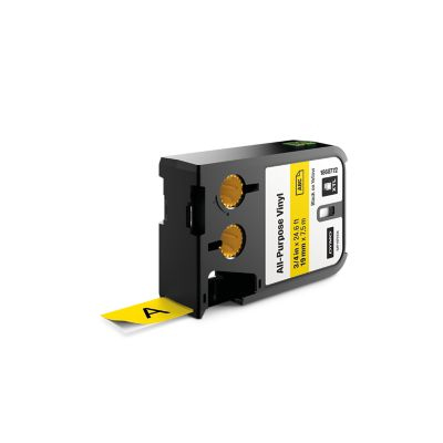 DY XTL 0.75IN 19MM BK/YL VINYL CONT TAPE
