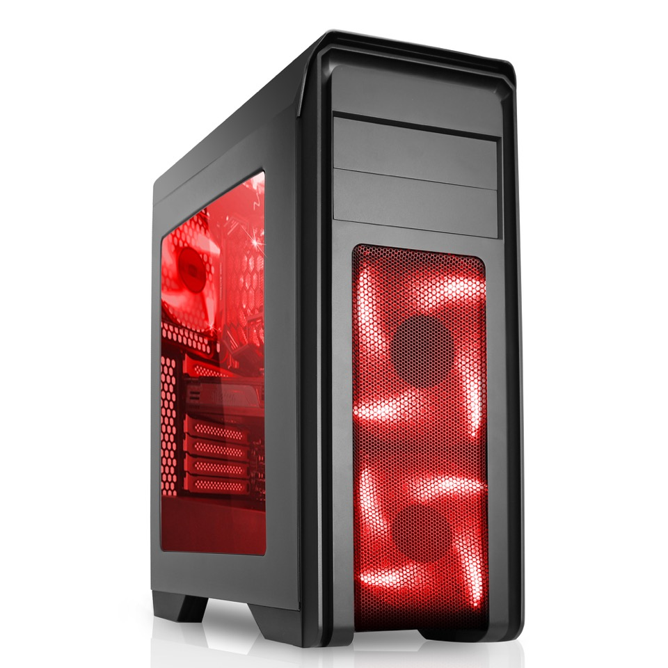 itek CYCLONE Midi Tower Black image 1