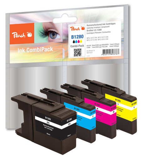 Peach Patrone Brother LC-1280   MultiPackPlus remanufactured