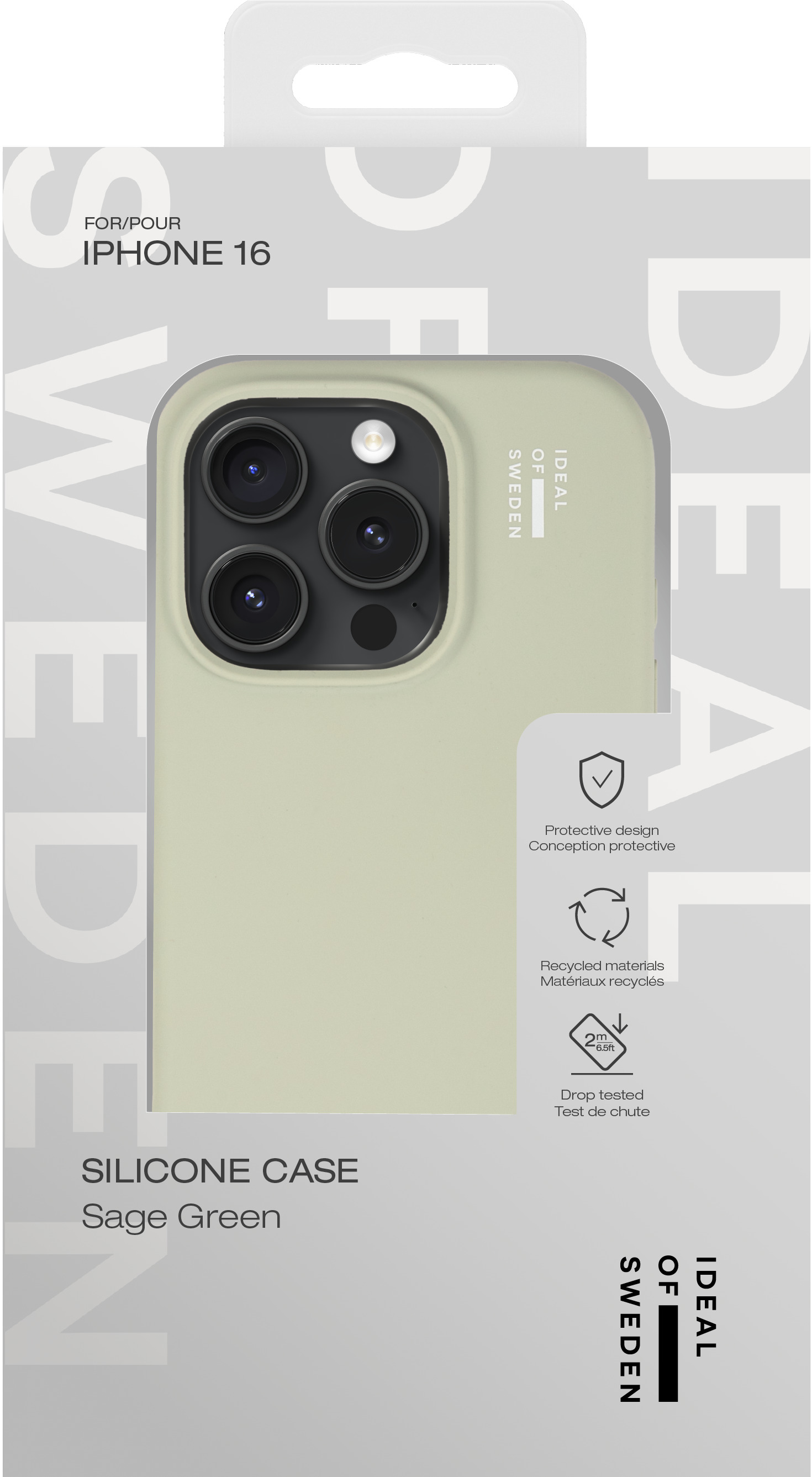 iDeal of Sweden Silicone Case iPhone 16 Sage Green – image 4