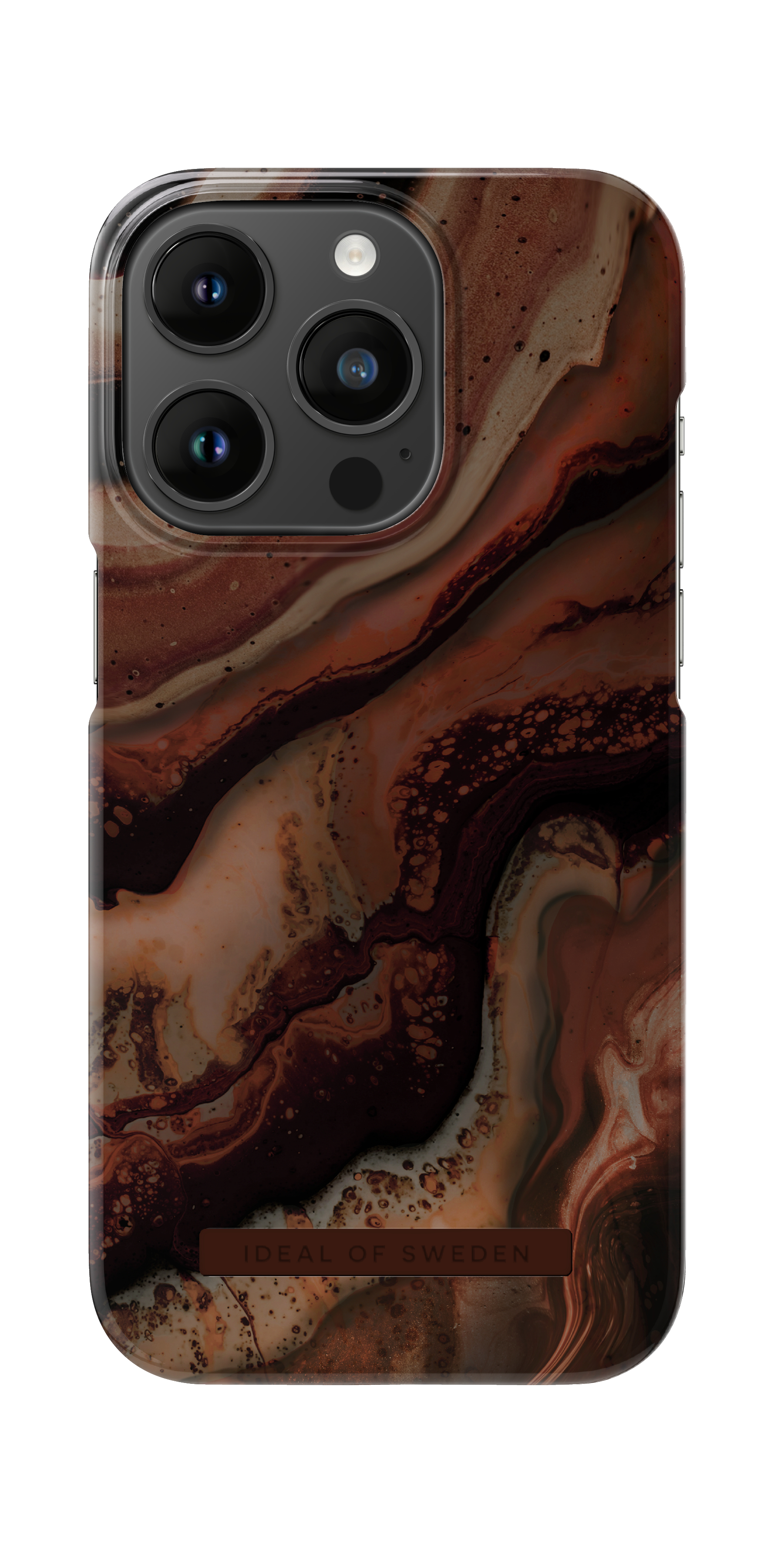 iDeal of Sweden Printed Case iPhone 14PR Dark Amber Marble – image 3