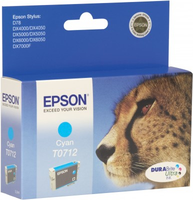 Epson Cheetah Singlepack Cyan T0712 DURABrite Ultra Ink – image 2