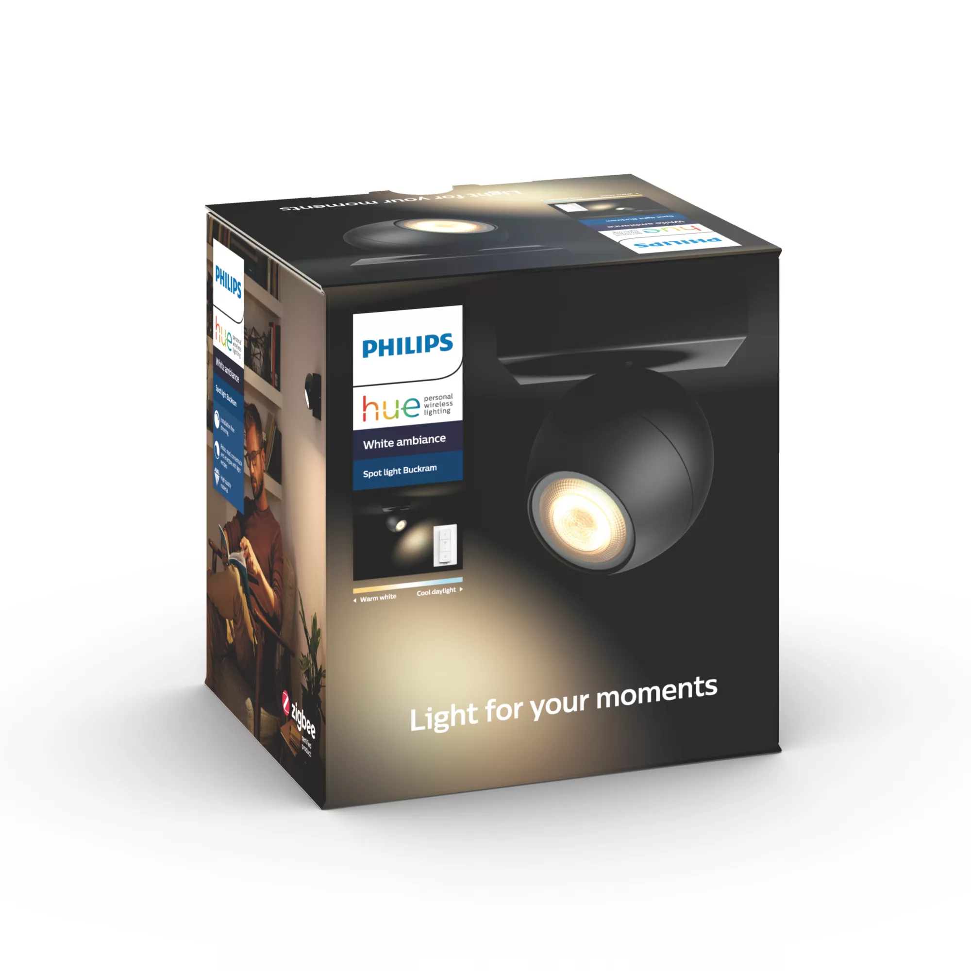 Philips by Signify Philips Hue White ambience Buckram single spotlight – image 5