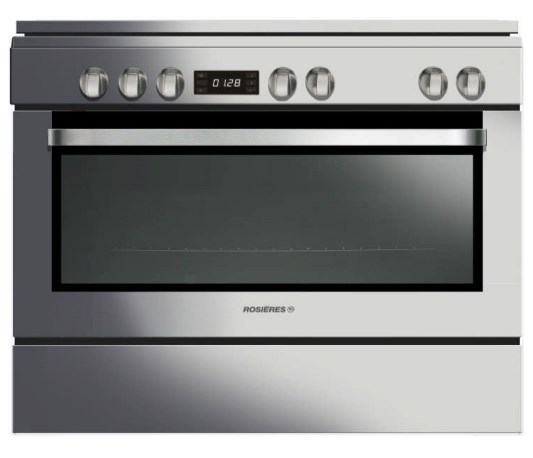 Rosieres RGM9095IN cooker Freestanding cooker Electric Gas Silver