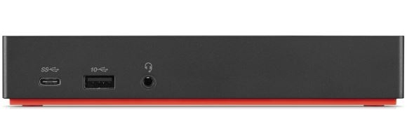 Lenovo 40AS0090TW laptop dock/port replicator Wired USB 3.2 Gen 1 (3.1 Gen 1) Type-C Black