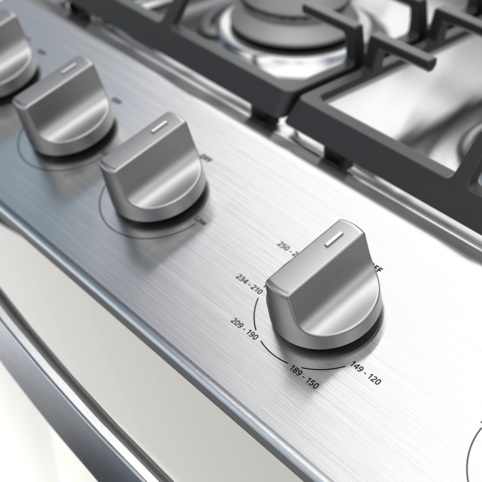 Whirlpool WFR3400S cooker Freestanding cooker Gas Grey – image 7