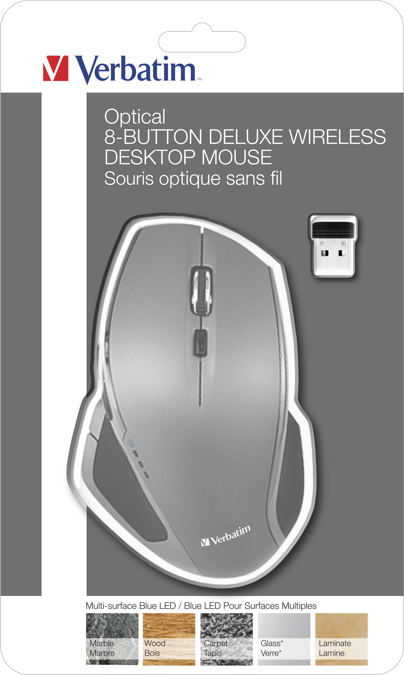 Verbatim USB Maus Deluxe Wireless Desktop anthrazit retail