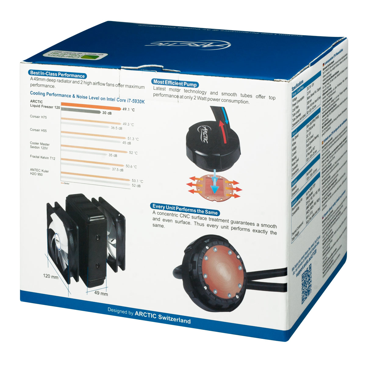 ARCTIC Liquid Freezer 120 – Multi-Compatible All-in-One CPU Water Cooler image 12
