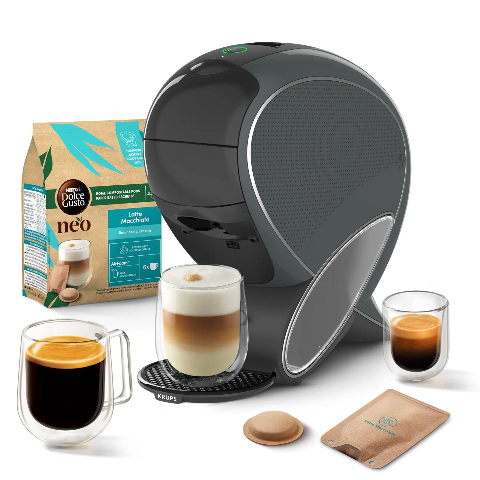 Krups KP850GF0 coffee maker Manual Capsule coffee machine