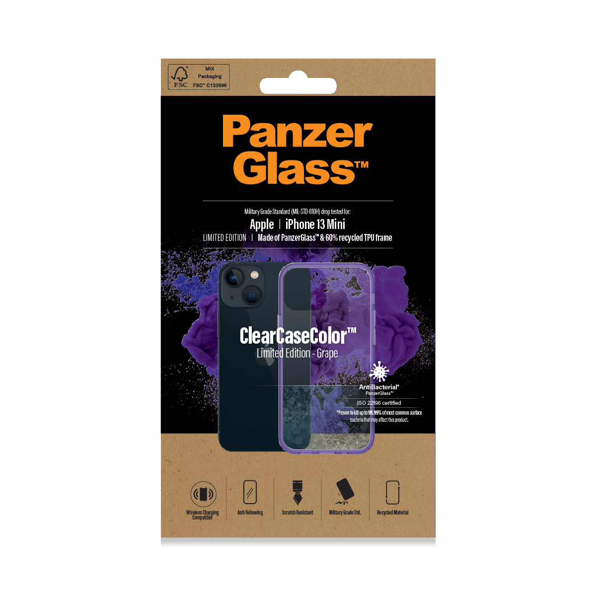 PanzerGlass ® ClearCaseColor™ iPhone 13 Mini - Grape – image 2