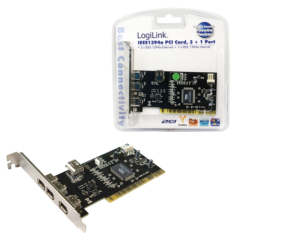 LogiLink 4-port FireWire PCI Card – image 1