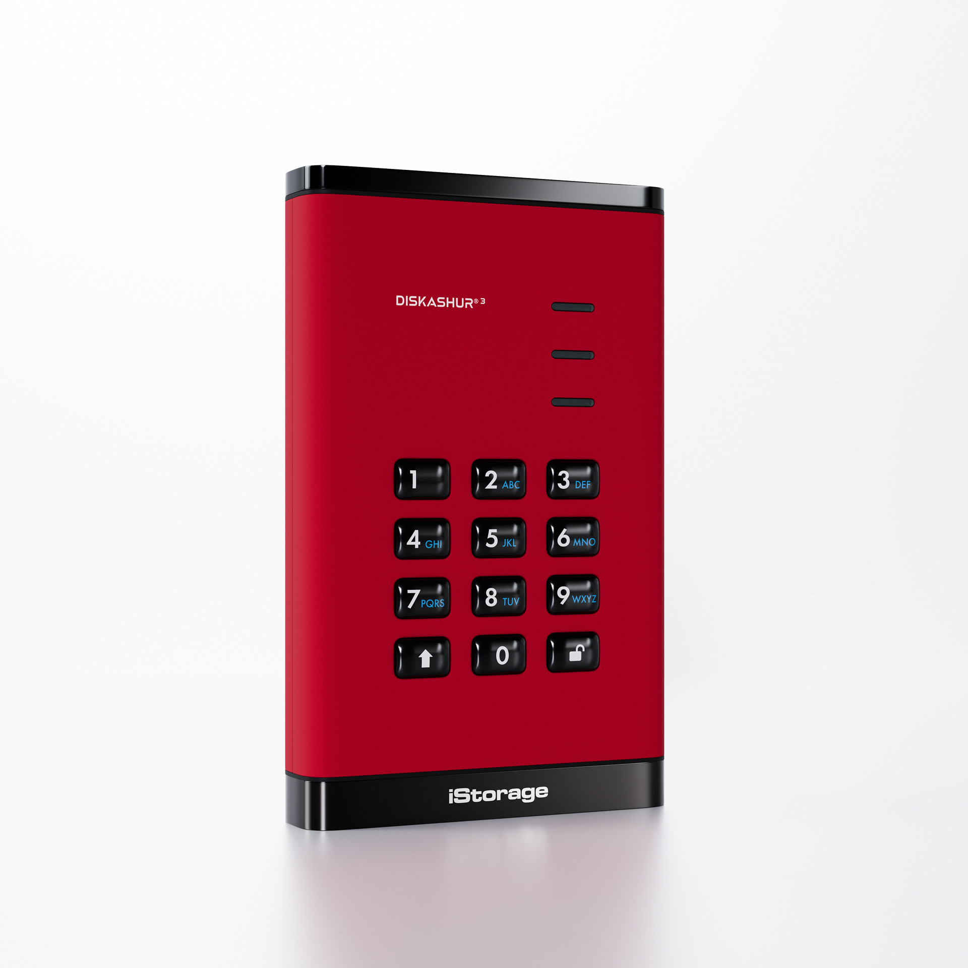 iStorage diskAshur³ SSD 1TB Red | Secure Portable Solid State Drive | FIPS 140-3 Level 3 Complaint |Common Criteria EAL 5+ | PIN protected | AES-XTS 256-bit hardware encryption | GDPR, TAA Compliant | Dust/Water Resistant | image 2