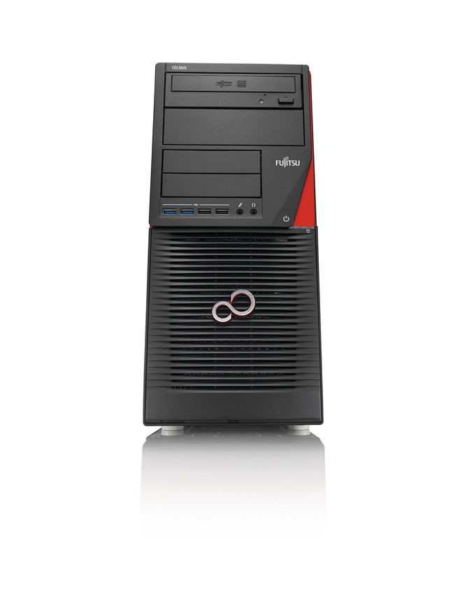 Fujitsu CELSIUS W550 Intel® Xeon® E3 v5 E3-1270V5 8 GB DDR4-SDRAM 1.25 TB HDD+SSD NVIDIA® Quadro® K2200 Windows 7 Professional Mini Tower Workstation Black image 3
