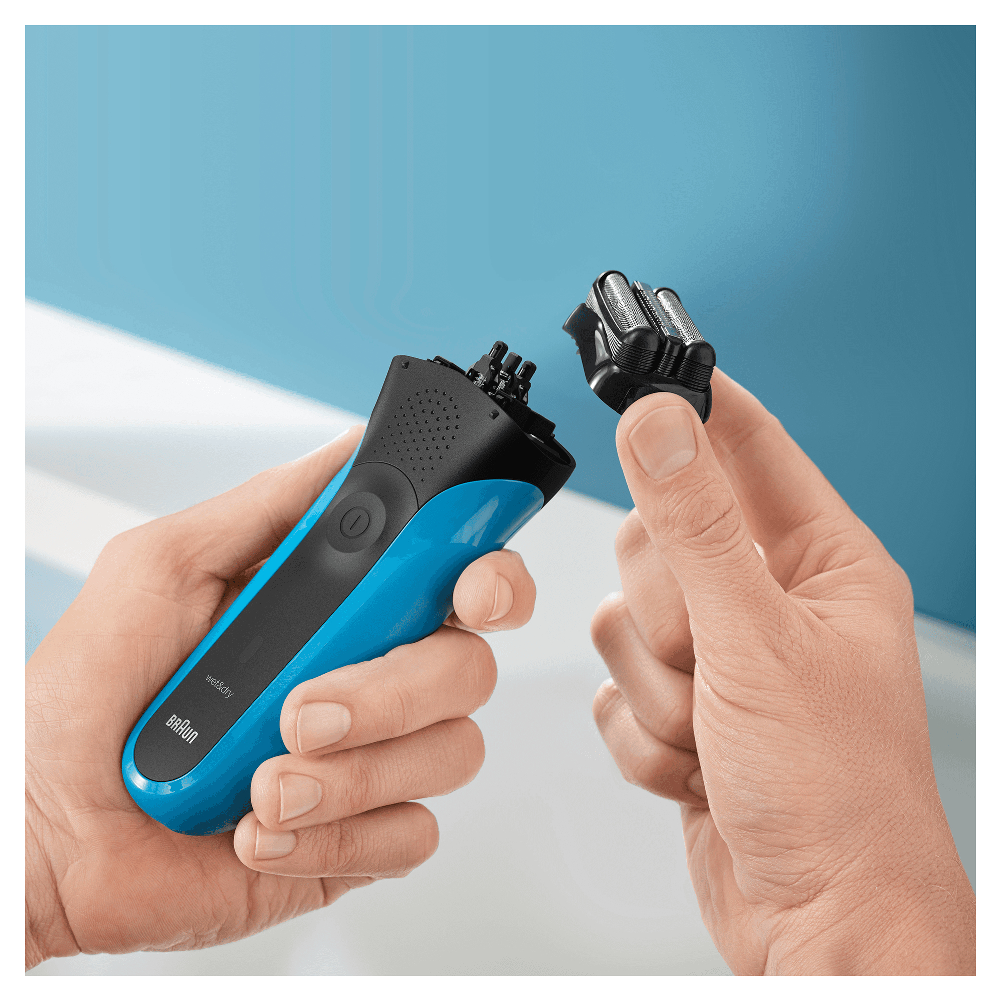 Braun 81703356 men's shaver Foil shaver Black, Blue – image 5