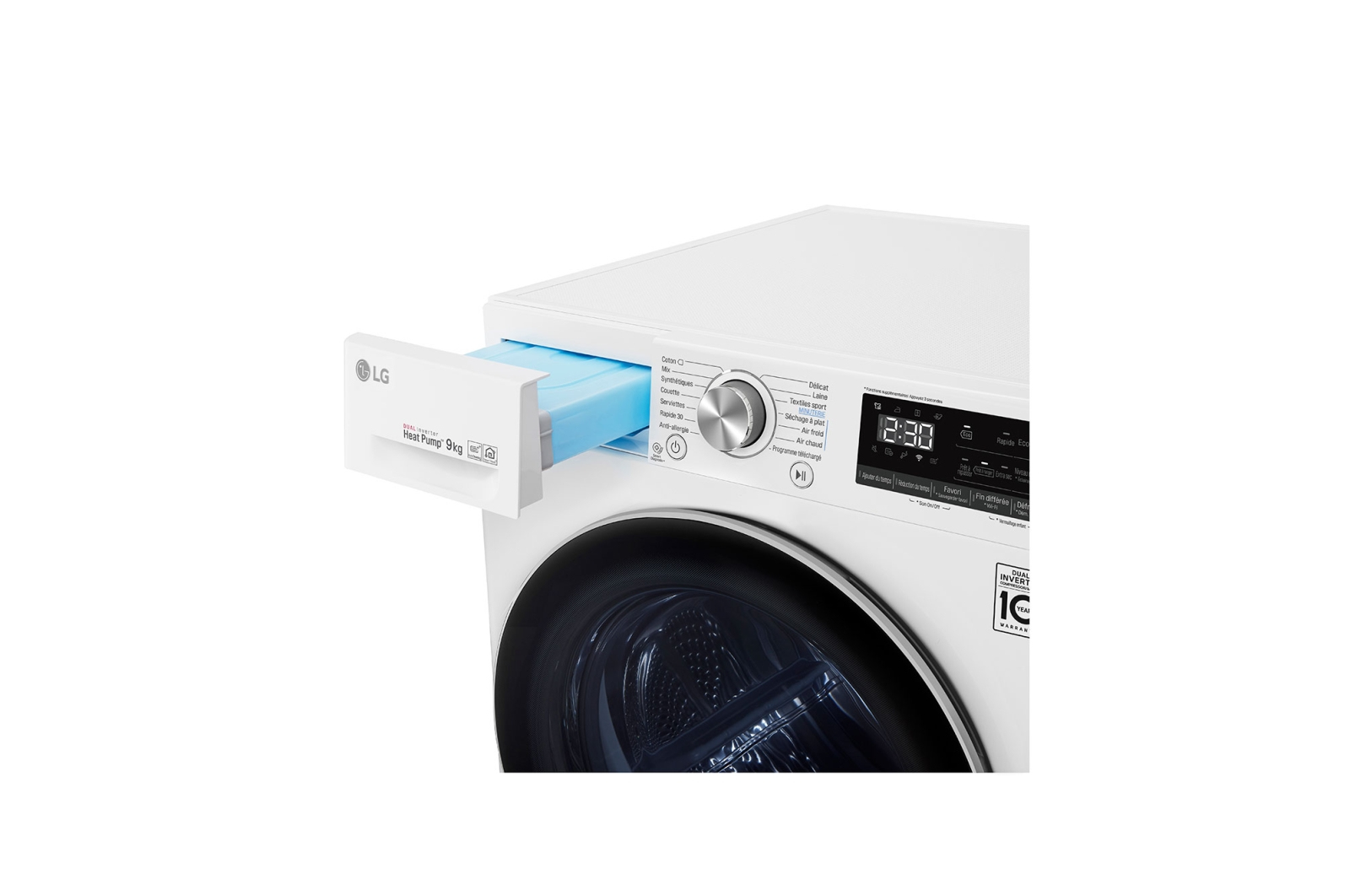 LG RH9V71WH tumble dryer Freestanding Front-load – image 6