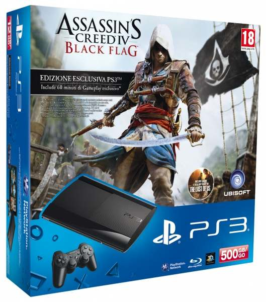 Sony Interactive Entertainment 500GB PlayStation 3 Super Slim + Assassin's Creed IV: Black Flag