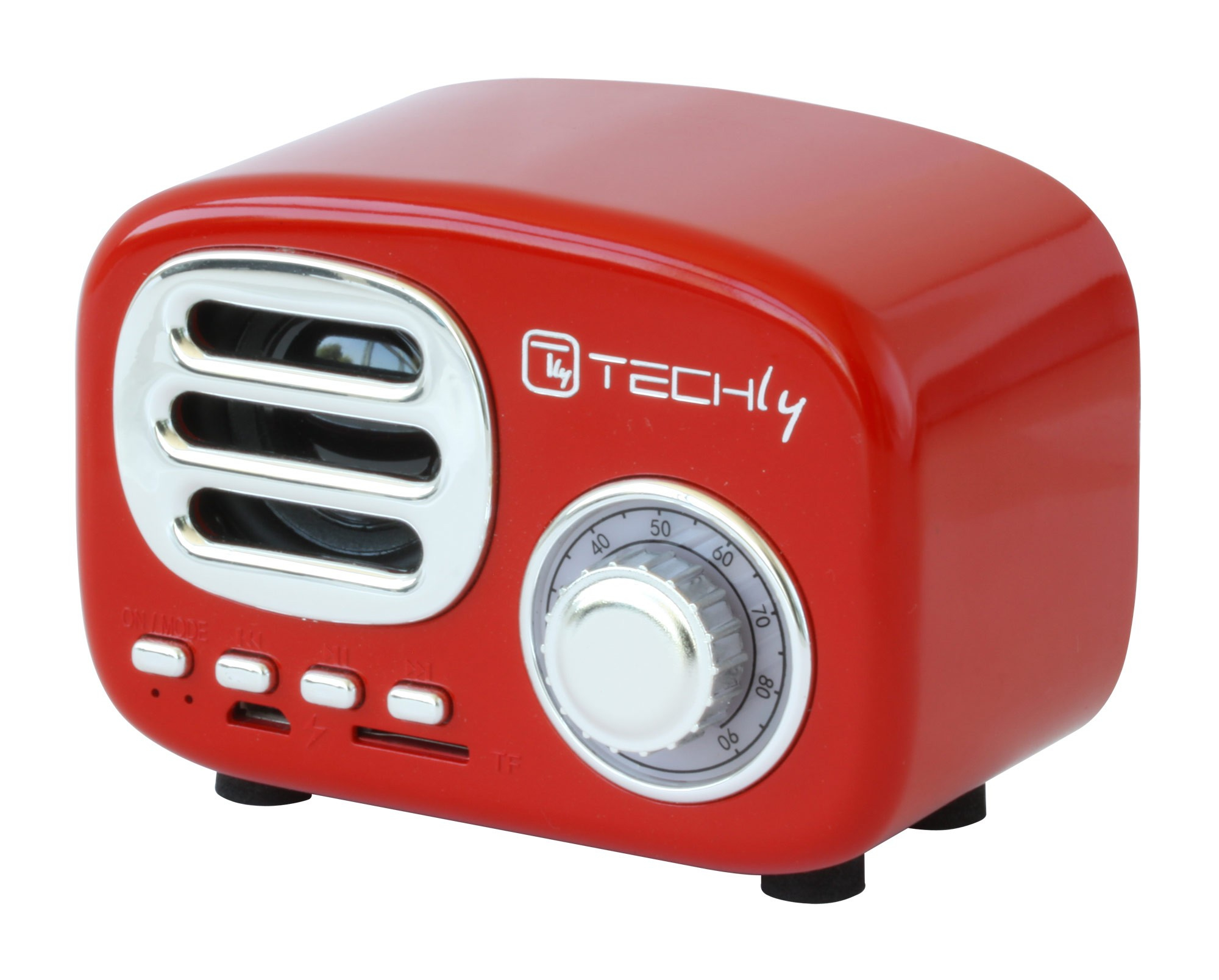 Techly ICASBL12RED portable/party speaker Red, Silver – image 4