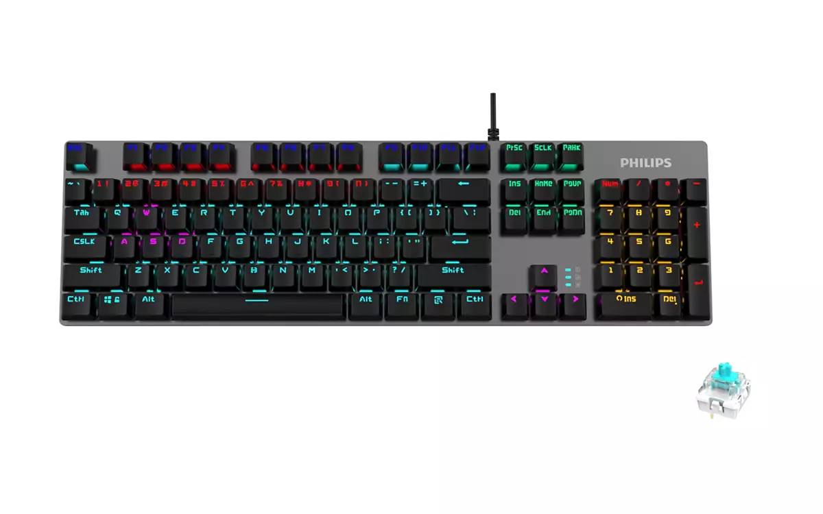 Philips SPK8404GQ/93 keyboard Gaming USB QWERTY Black – image 1