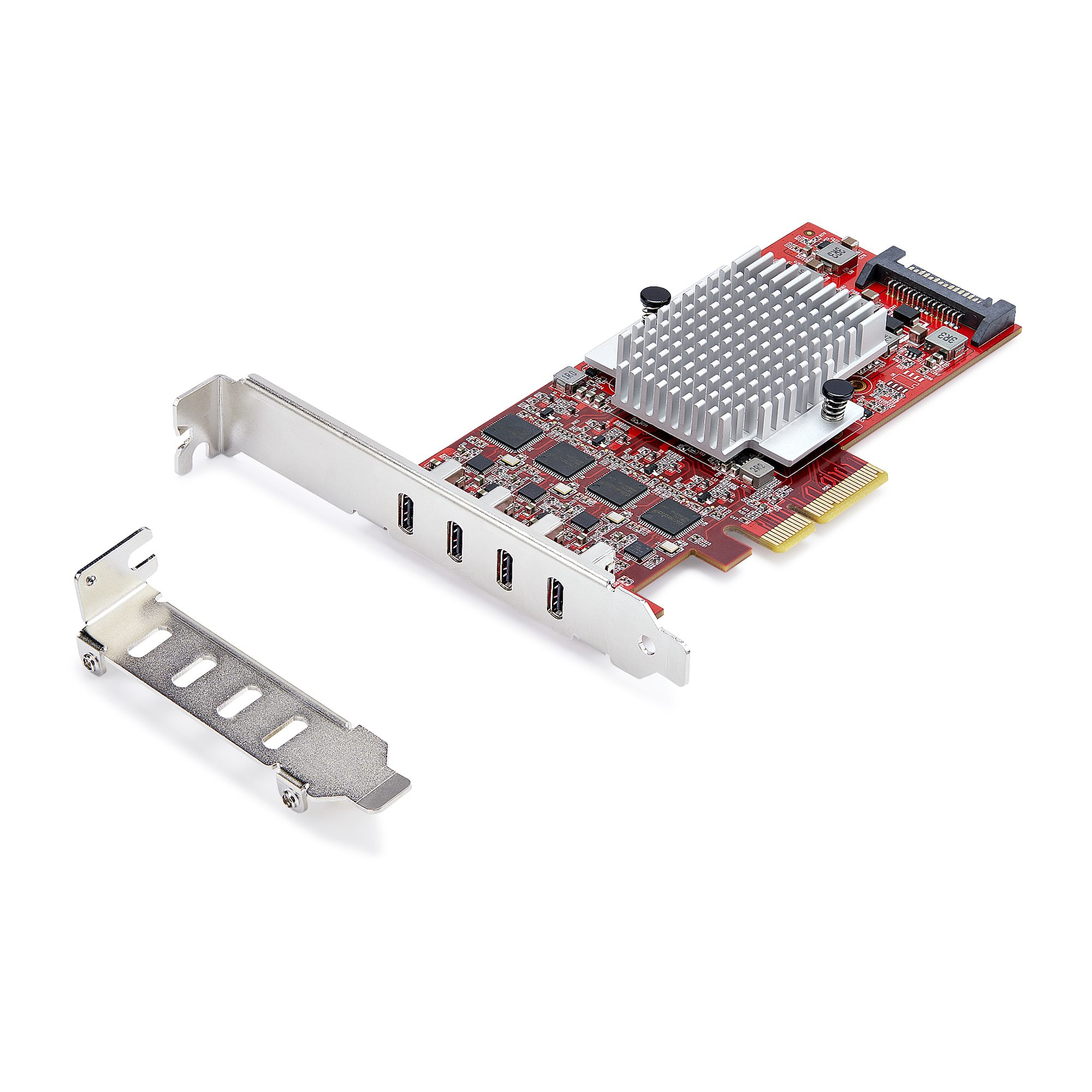 StarTech.com Scheda PCIe USB-C a 4 Porte, USB 3.2 10Gbps, Scheda di Espansione PCI Express USB Type-C con 4 Controller USB Indi