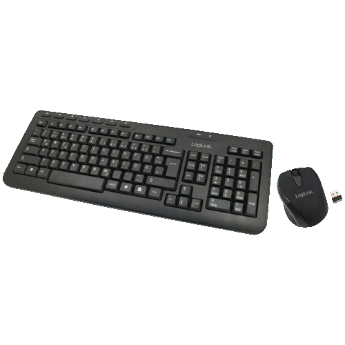 LogiLink ID0077 keyboard Mouse included RF Wireless Black – image 1