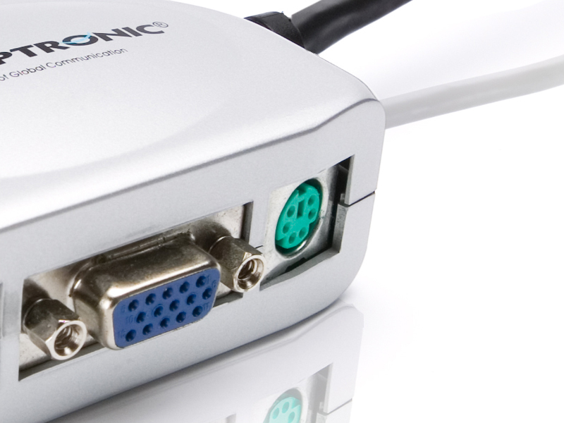 Conceptronic 2 ports compact KVM Switch – image 5