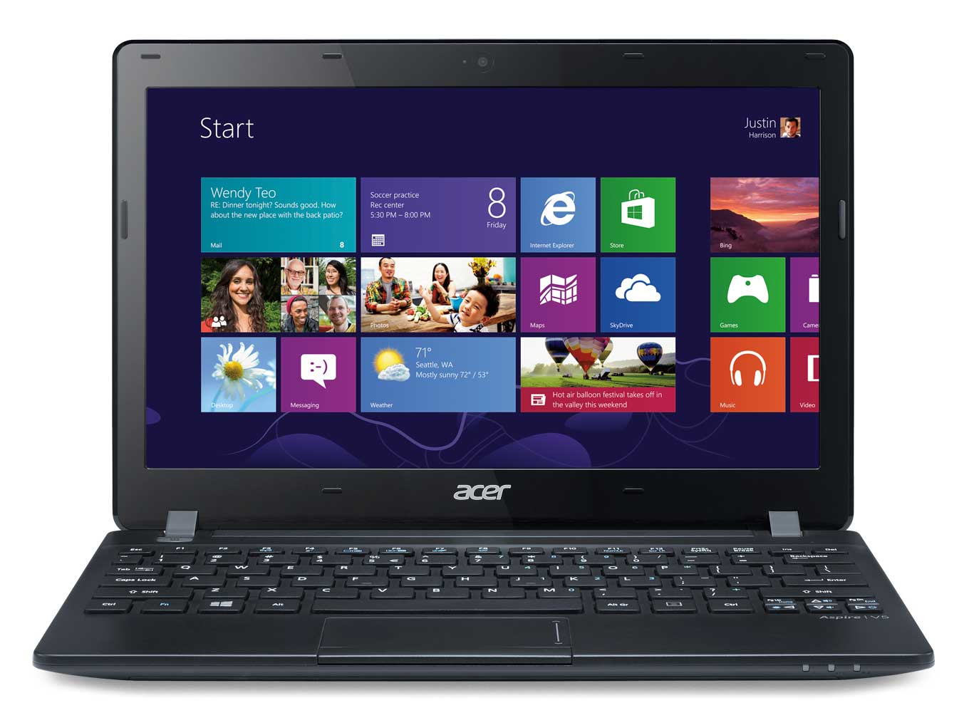 Acer Aspire 123-12104G50nkk AMD E E1-2100 Laptop – image 1
