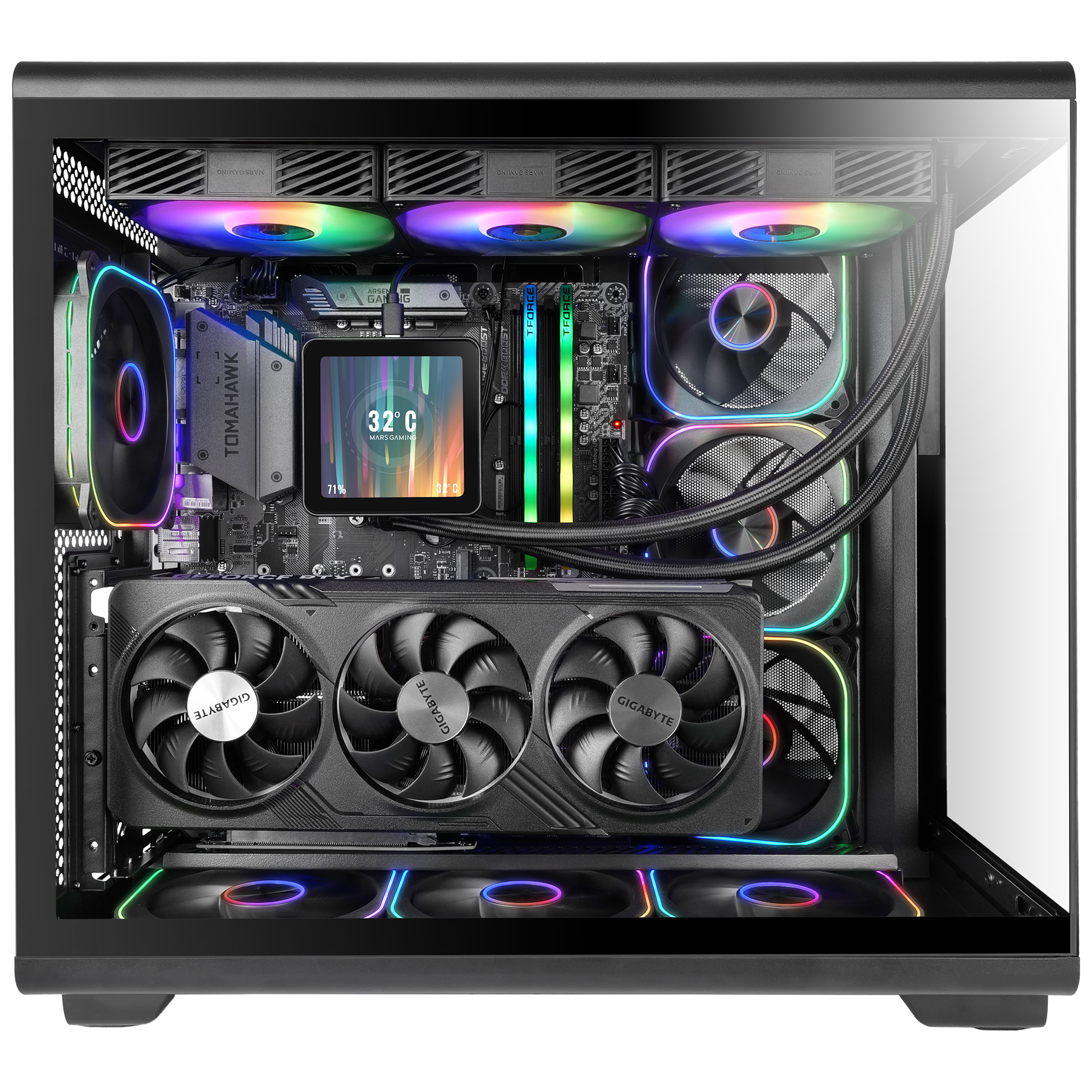 Mars Gaming MCREVMAX computer case Midi Tower Black image 6