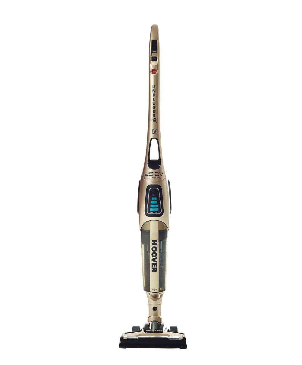 Hoover UNP252C001 stick vacuum/electric broom Bagless Black, Gold – image 2