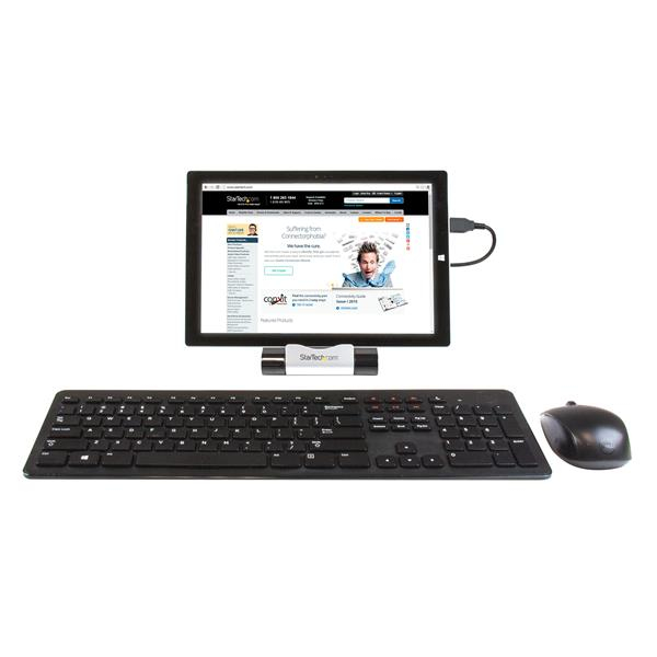 StarTech.com 3-Port USB 3.0 Hub for Laptops & Windows Based Tablets + Fast-Charge Port & Device Stand - Black – image 8