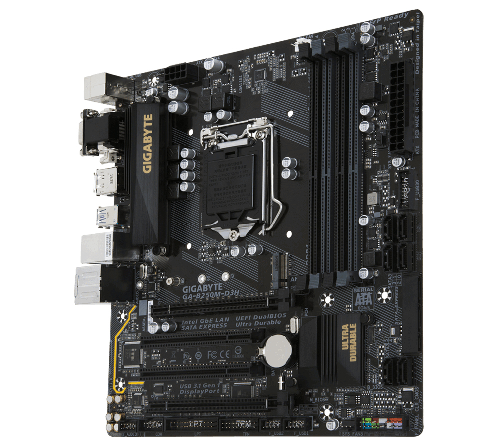 GIGABYTE GA-B250M-D3H Bulk – image 1