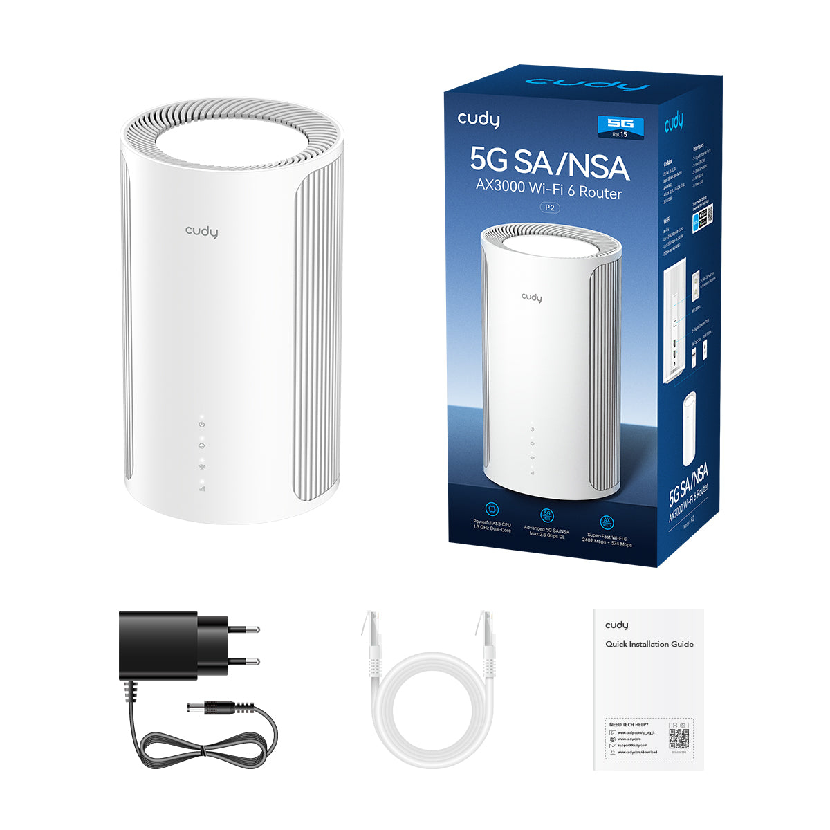 Cudy P2 wireless router 2.5 Gigabit Ethernet Dual-band (2.4 GHz – image 4