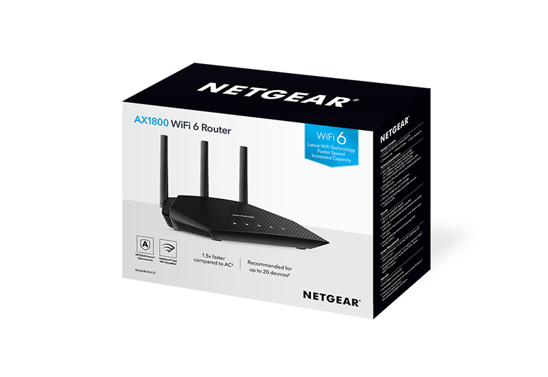 NETGEAR RAX10-100AUS wireless router Gigabit Ethernet Dual-band (2.4 GHz – image 5
