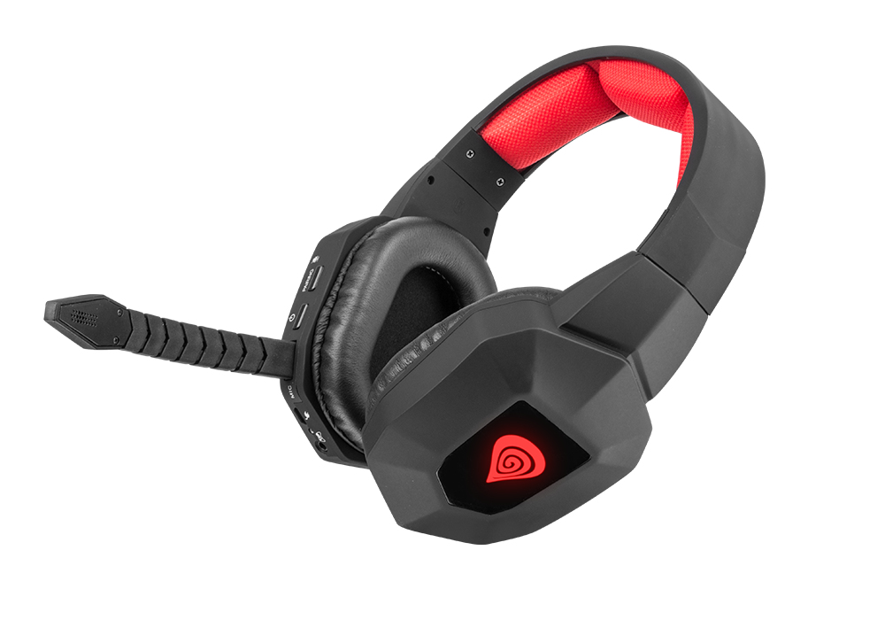 GENESIS HV59 Headset Wired & Wireless Head-band Gaming Black, Red – image 1