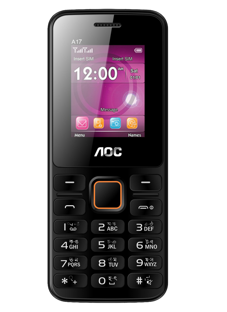 AOC A18 4.57 cm (1.8") Black