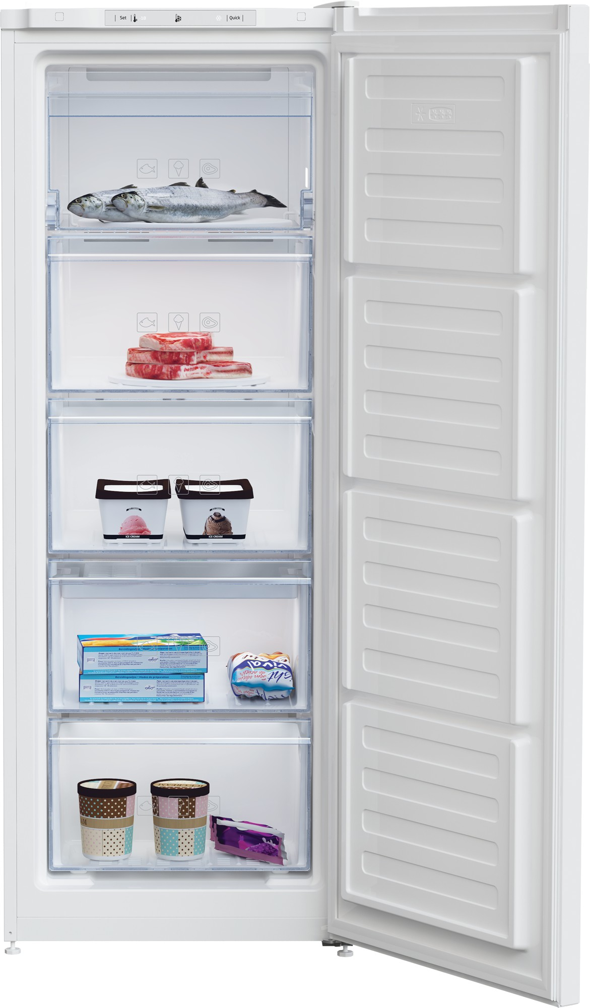 Beko RFNE200E30W freezer Upright freezer Freestanding – image 3