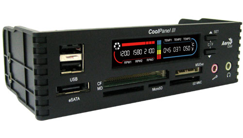 CoolPanel3 fan speed controller Black