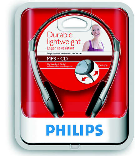 Philips SBCHL145/00 headphones/headset Wired Head-band Music Black, Silver – image 2