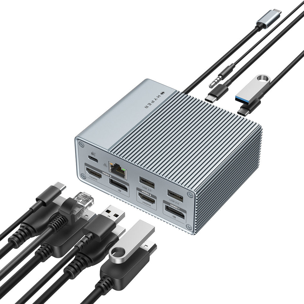 Targus HDG212B-GL laptop dock/port replicator Wired USB 3.2 Gen 1 (3.1 Gen 1) Type-C Grey – image 2