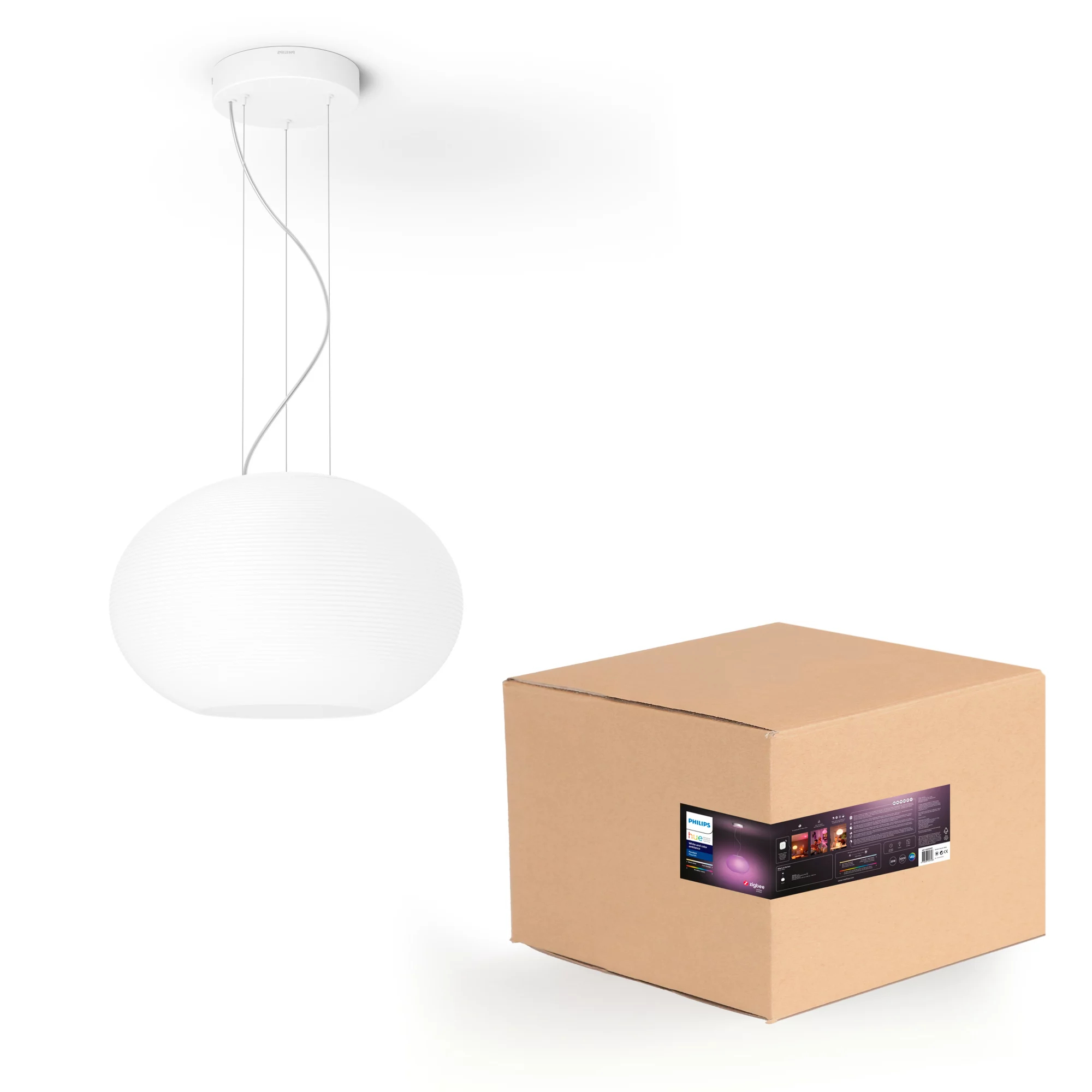 Philips by Signify Philips Hue White and colour ambience Flourish pendant light – image 1