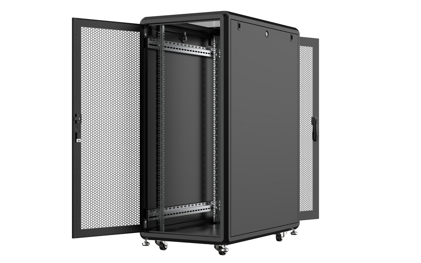 Lanview RSL26U61BL rack cabinet 26U Freestanding rack Black – image 2