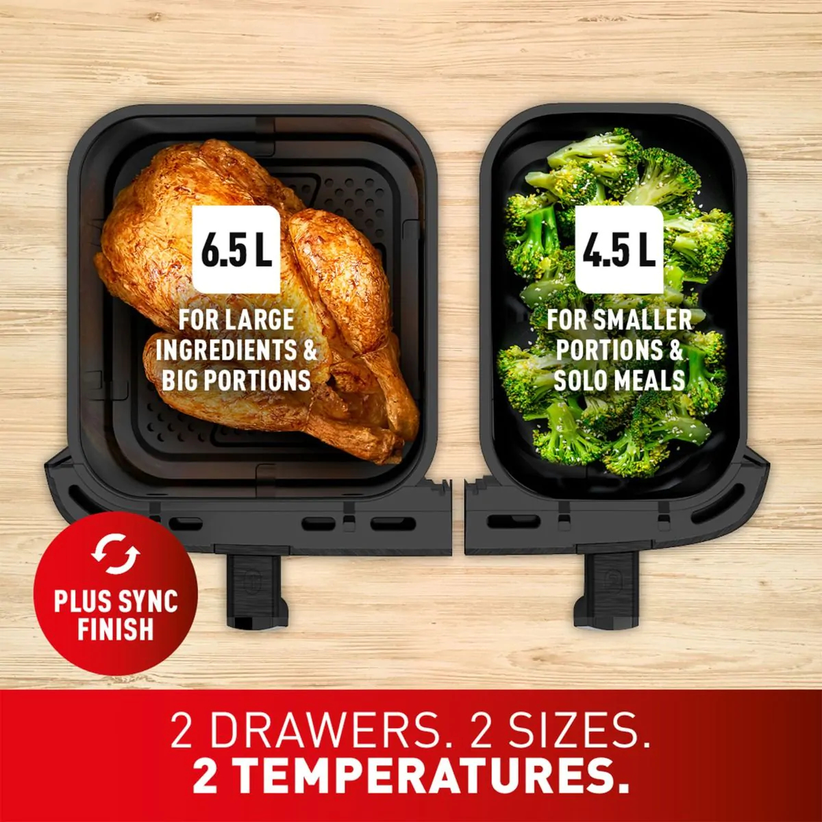 Tefal Easy Fry Dual XXL EY942HG0 Double – image 2