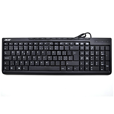 Acer KB.USB0B.368 keyboard USB QWERTZ Czech Black