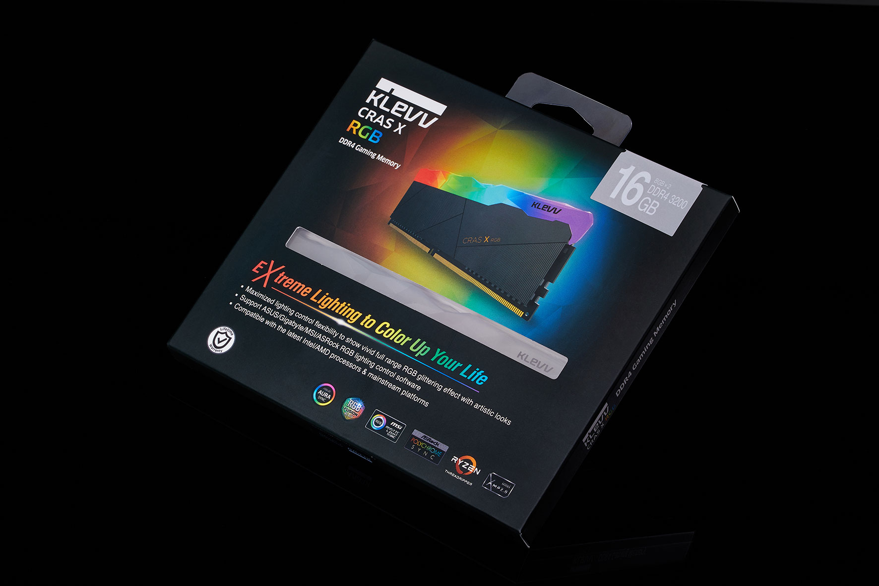 Klevv 16GB CRAS X RGB GAMING RAM MODULE DDR4 3200MT/s PC4-25600 UNBUFFERED NON-ECC – image 3