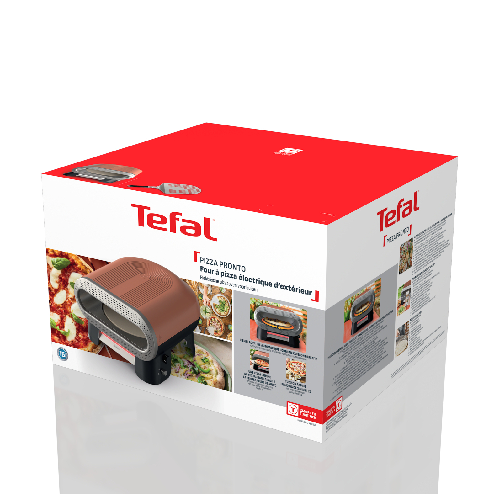 Tefal JM600T pizza maker/oven 1 pizza(s) Terracotta – image 2