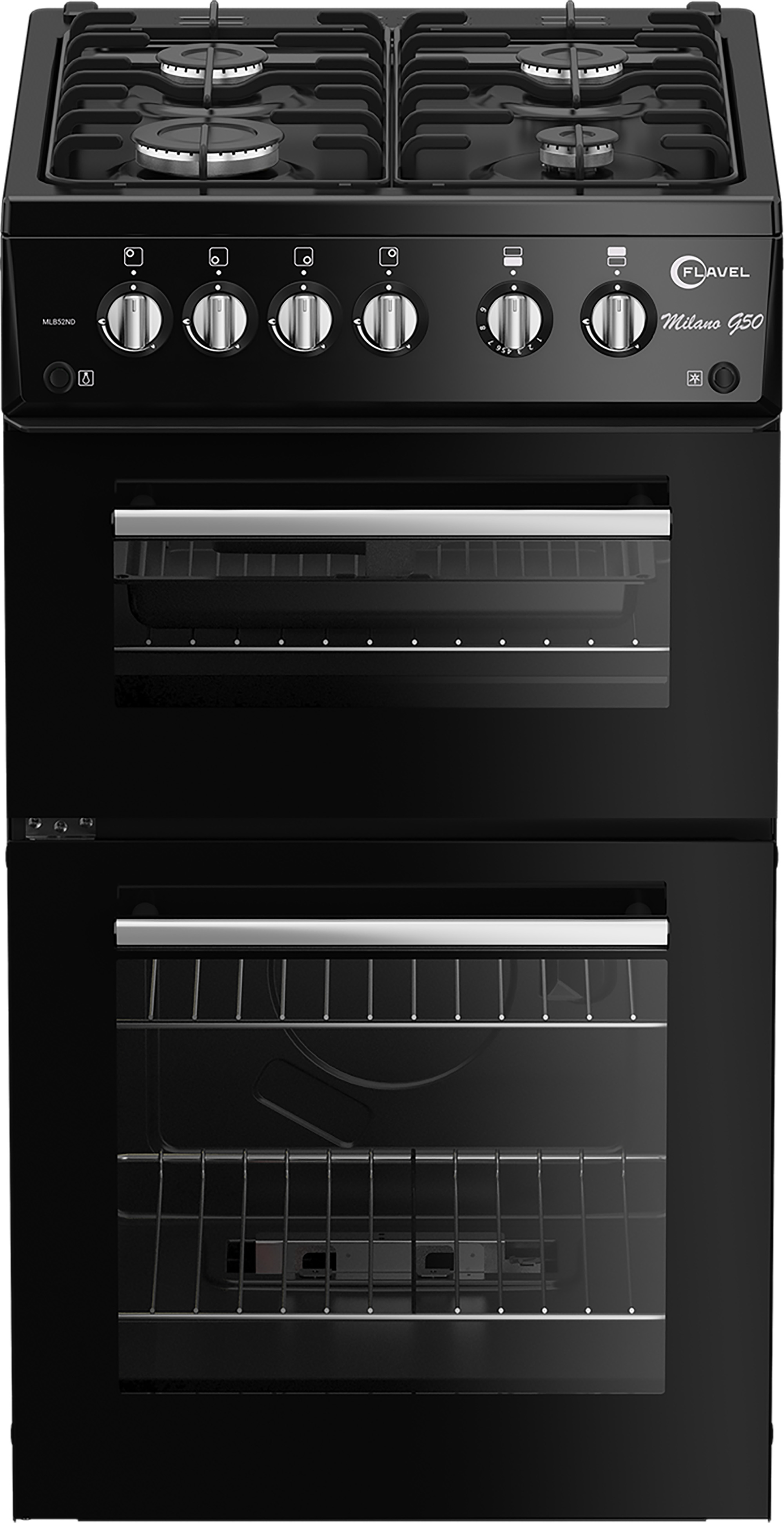 Flavel MLB52NDK 50cm Twin Cavity Gas Cooker