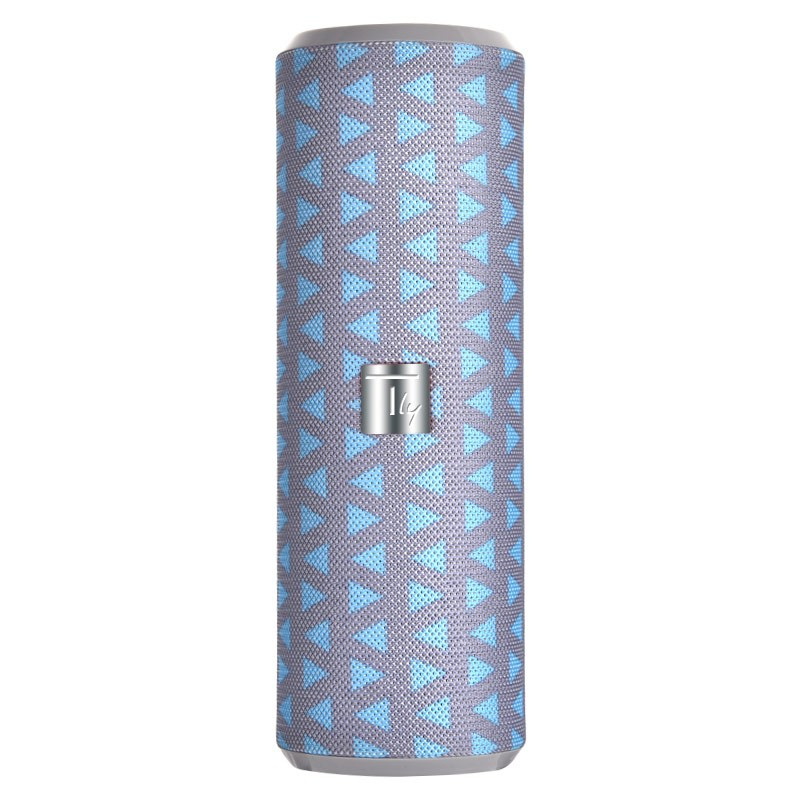 Techly Portable Bluetooth Tube Speaker with FM Radio MicroSD Reader USB