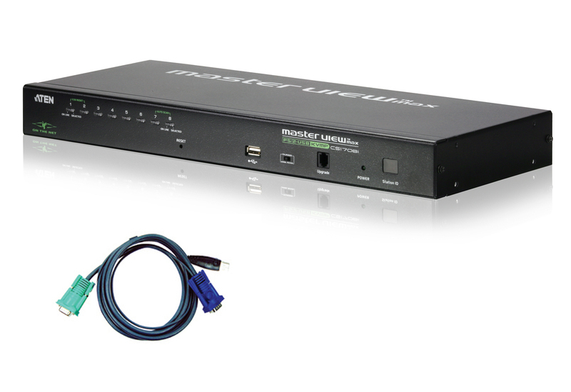 ATEN CS1708IUKIT KVM switch Rack mounting Black – image 1